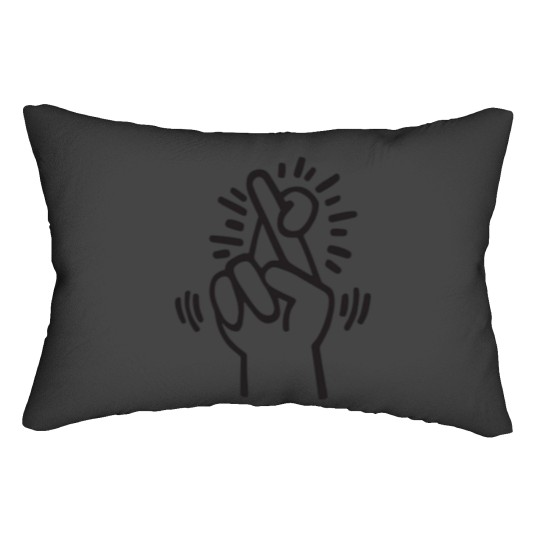 Discover Fingers Crossed Lumbar Pillows