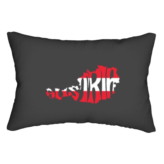 Discover Austria Silhouette Flag Classic Lumbar Pillows