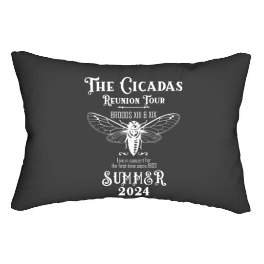 Discover Cicada Concert Tour 2024 Lumbar Pillows