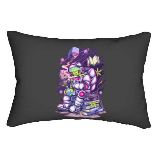 Discover Space Alien Lumbar Pillows