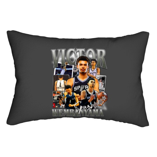 Discover Victor Wembanyama San Antonio Basketball Lumbar Pillows