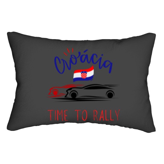 Discover Croatia Time to Rally car rallyingcar rallying t Active Lumbar Pillows