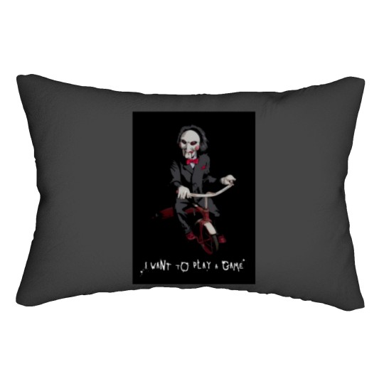 Discover Saw - I Want To Play A Game Lumbar Pillows