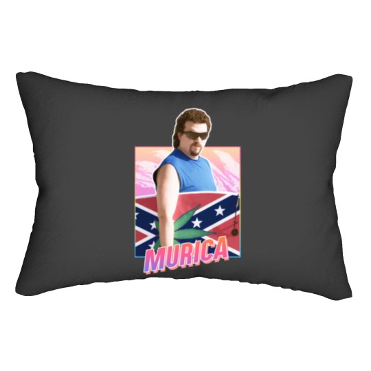 Discover Murica - Kenny Powers - 80s design Lumbar Pillows