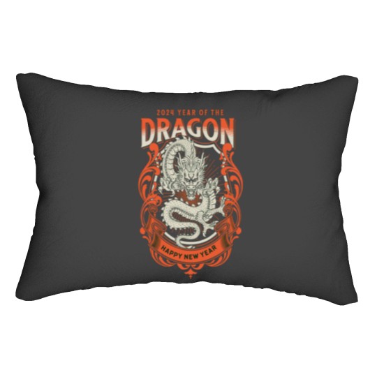 Discover Year of the Dragon Shirt done in KITTLE Lumbar Pillows