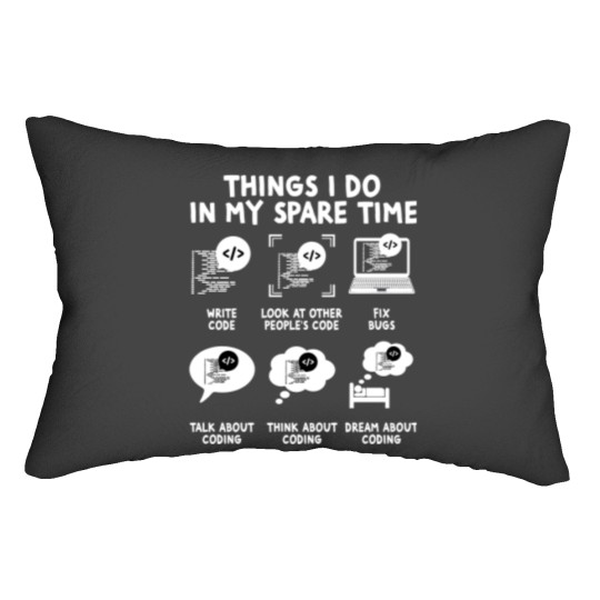 Discover Funny Coder Programmer Lumbar Pillows