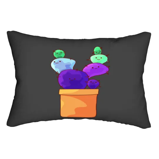 Discover Happy Toric Cacti Lumbar Pillows