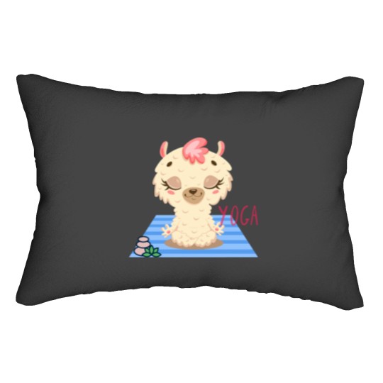 Discover Baby Llama Easy Yoga Bliss Design for wild animal lovers and yoga lovers you know. Active Lumbar Pillows