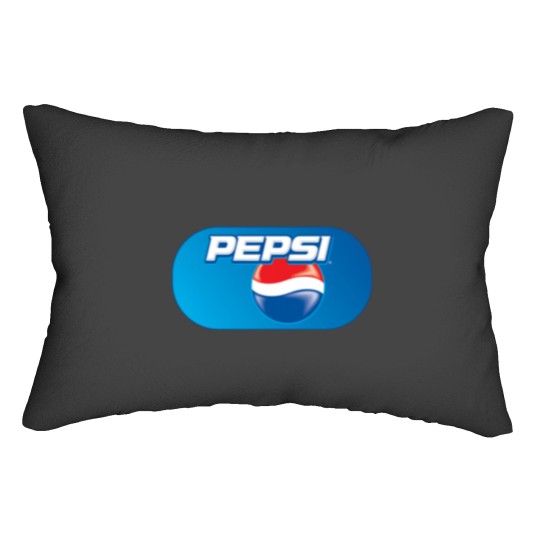 Discover Peppsi is a carbonated soft drink with cola flavor Lumbar Pillows