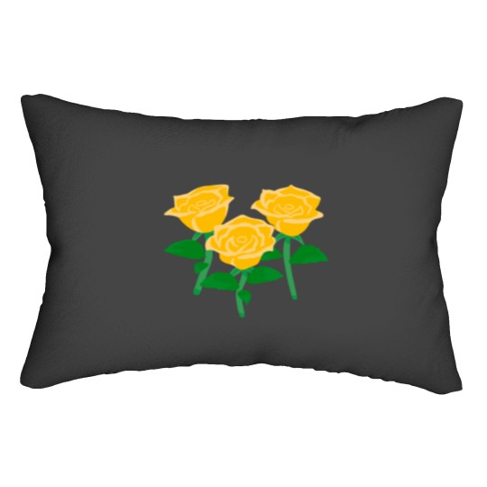 Discover ACNH Yellow Rose Active Lumbar Pillows