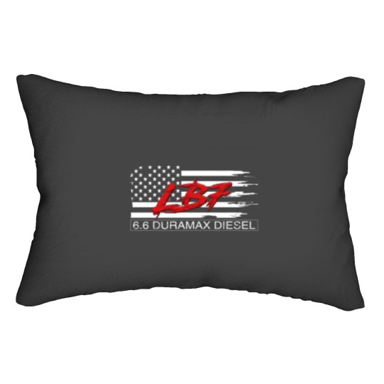 Discover Lb7 Duramax Diesel American Flag Lumbar Pillows