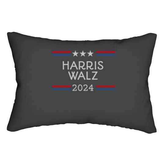 Discover Harris Walz 2024 Lumbar Pillows, Kamala Harris, Tim Walz, Gift for Democrat
