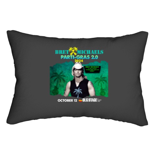 Discover New Popular!!! Bret Michaels Tour 2024 Gift For Fan Lumbar Pillows