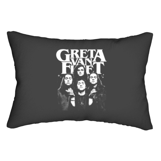 Discover Greta Van Fleet Tour 2024 Lumbar Pillows, Classic 90s Greta Van Fleet Lumbar Pillows