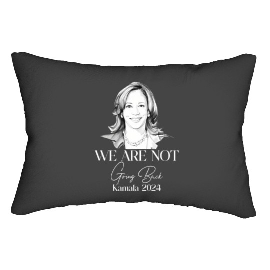 Discover We Are Not Going Back Lumbar Pillows, Kamala Harris For President Lumbar Pillows