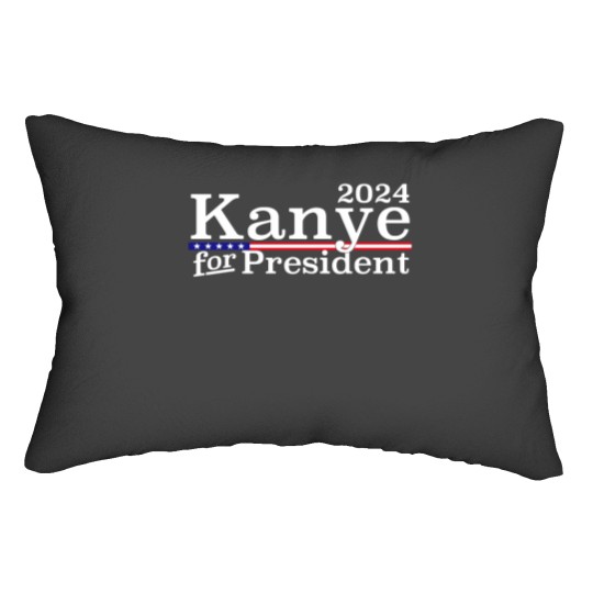 Discover Kanye 2024 For President Lumbar Pillows