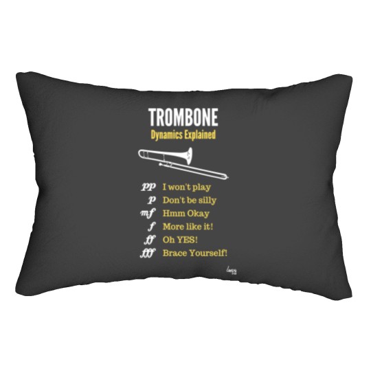 Discover Trombone humour – trombone dynamics Lumbar Pillows
