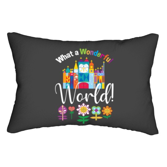 Discover What a Wonderful World Fitted Lumbar Pillows