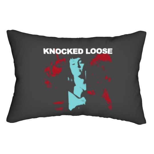 Discover Knocked Loose Merch Knocked Loose Happiness Lumbar Pillows Lumbar Pillows