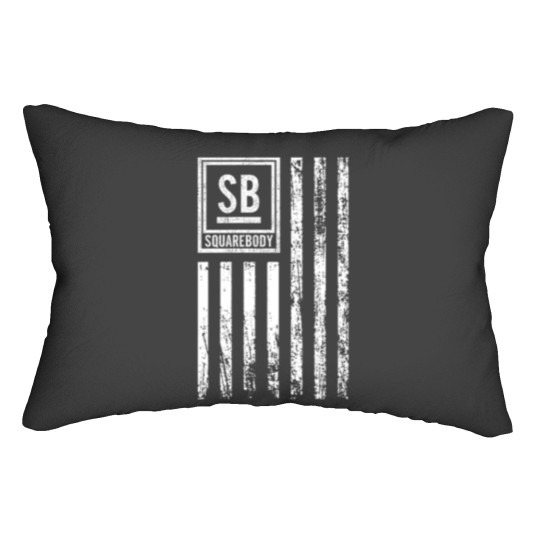 Discover squarebody truck c10 usa flag squarebody nation Lumbar Pillows