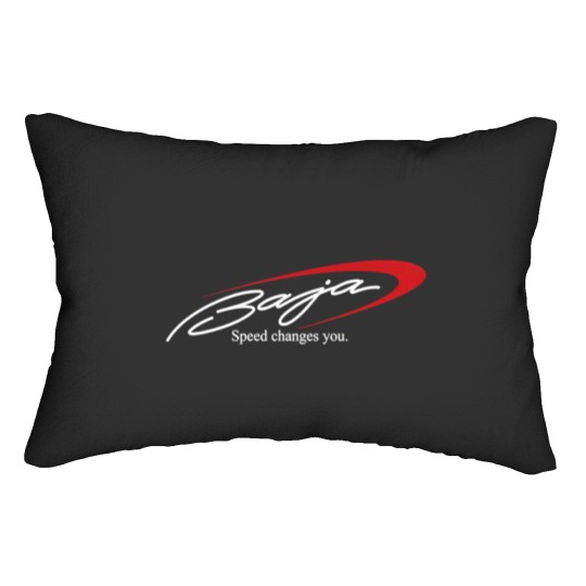 Discover baja boats logo Lumbar Pillows