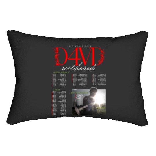 Discover D4VD Withered 2025 World Tour Dates Lumbar Pillows