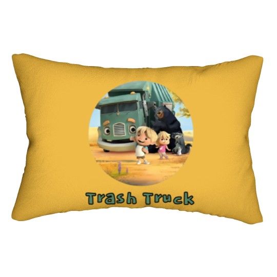 Discover Trash Truck Netflix Animation Movie Lumbar Pillows