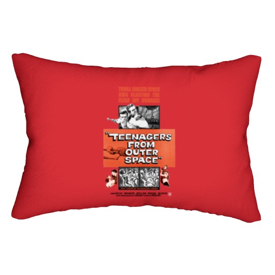 Discover Teenagers From Outer Space Lumbar Pillows