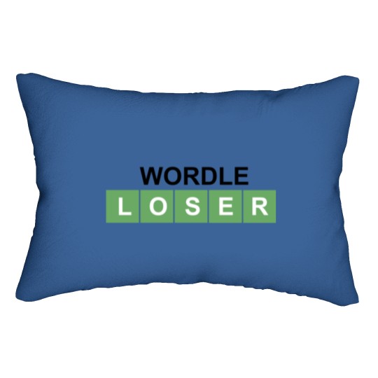 Discover Wordle Loser Lumbar Pillows