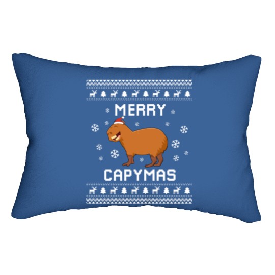 Discover Capyba r a Christmas Sweater Capybar a Inu Ugly Xmas Swea Capyba r a Christmas Gift Merry Capymas Lumbar Pillows