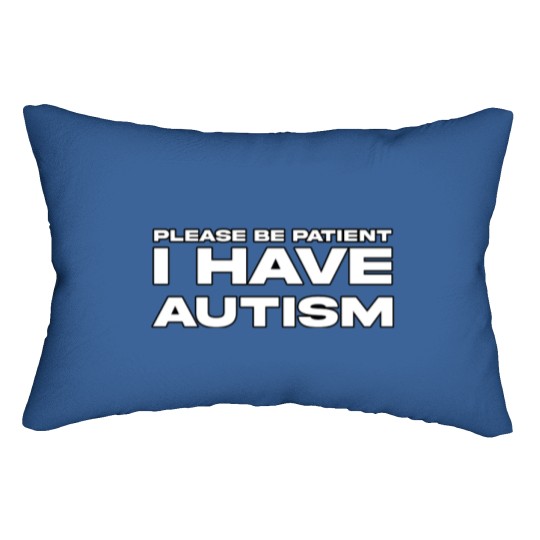 Discover Autism Awareness Lumbar Pillow - Please Be Patient
