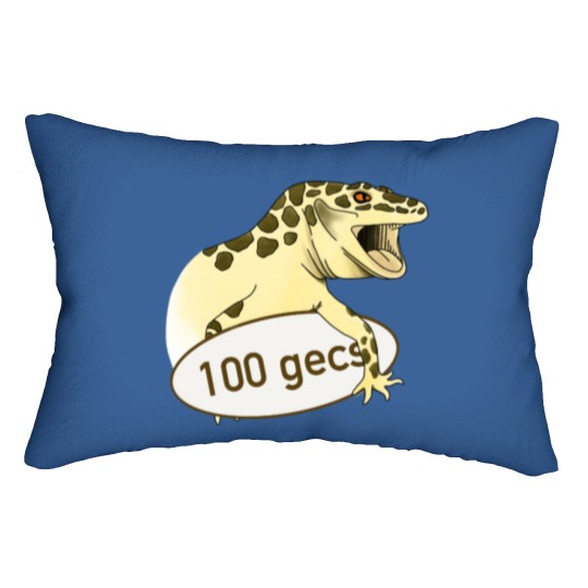 Discover 100 Gecs Gecko Lumbar Pillows