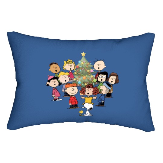 Discover Snoopy Christmas Tree Lumbar Pillows, Snoopy And Woodstock Christmas