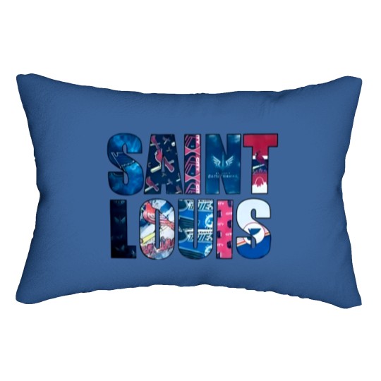 Discover Saint Louis sports teams Lumbar Pillows