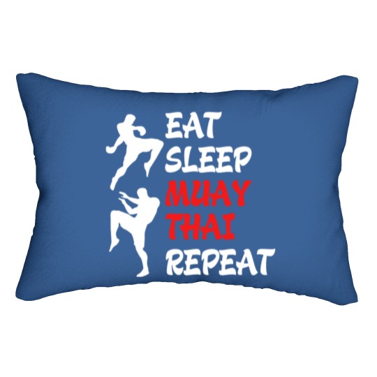 Discover Muay Thai Eat Sleep Repeat Thai Boxing Kickboxing Lumbar Pillows