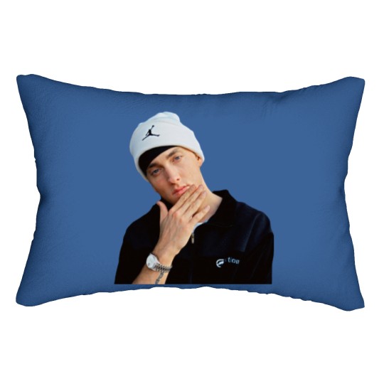 Discover Eminem Portrait Lumbar Pillows