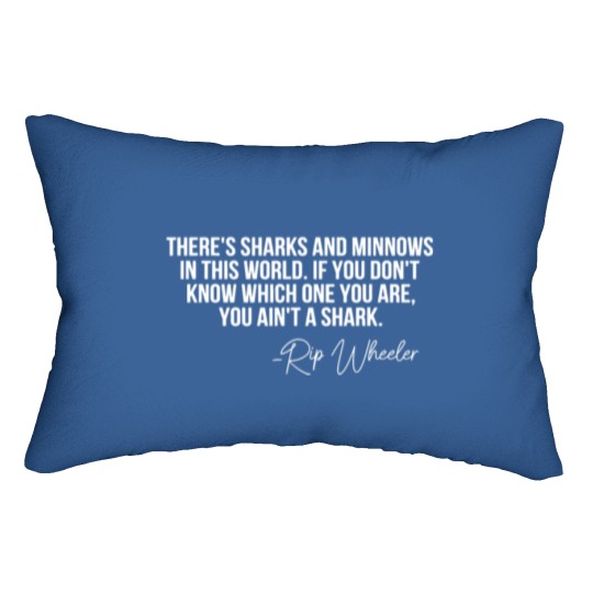 Discover There s Sharks And Minnows In This World Yellowsto Lumbar Pillows