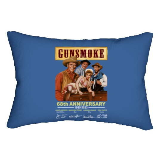 Discover Gunsmoke 68 Years Anniversary 1955-2023 Lumbar Pillows
