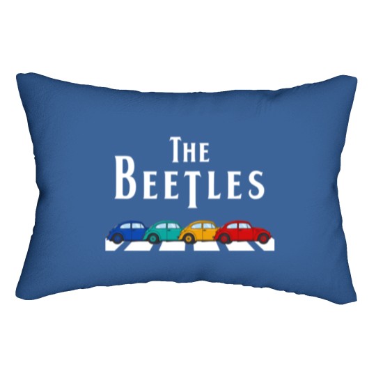 Discover Classic Vintage Buggy Car The Beetles Old Bugs Lov Lumbar Pillows