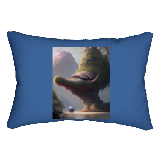 Discover Fantasy landscape Fantasy landscape Lumbar Pillows