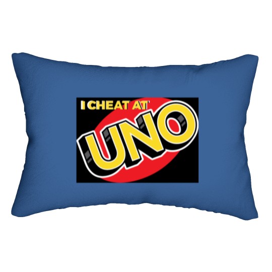 Discover I CHEAT AT UNO Lumbar Pillows