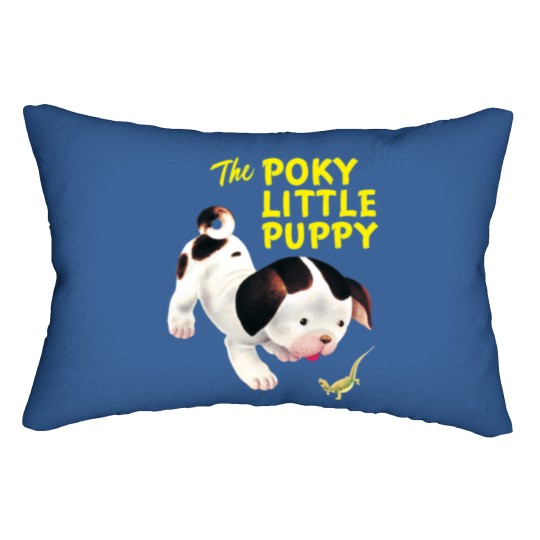 Discover Poky Little Puppy little golden book  illustration Lumbar Pillows