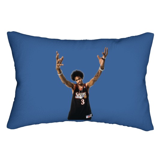 Discover Allen Iverson Lumbar Pillows, Vintage 90s Basketball Kobe Bryant, Allen Iverson Graphic Lumbar Pillows