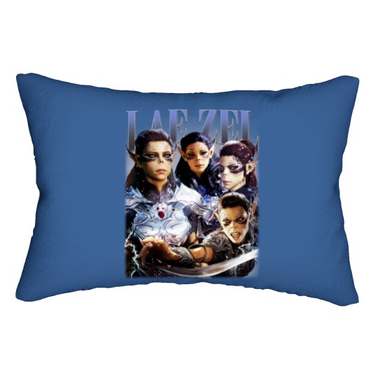 Discover Vintage 90s Style Lae'zel - Baldurs Gate 3 Gift For Fan Unisex Lumbar Pillows S-5XL