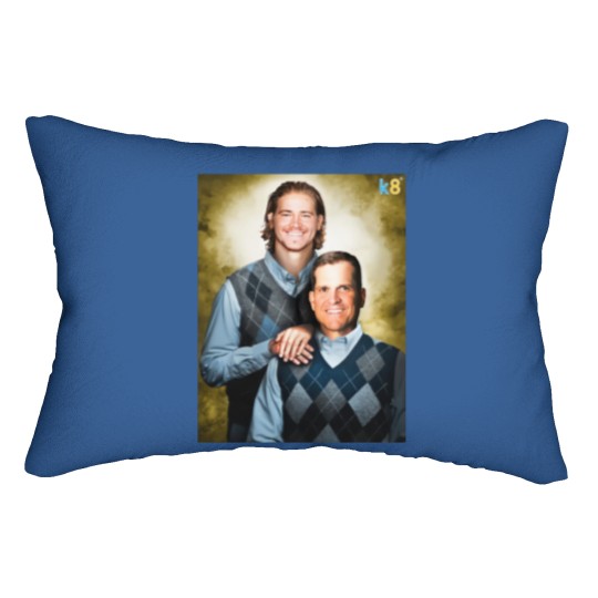 Discover Streetwear - Football Justin Herbert and Jim Harbaugh Lumbar Pillows