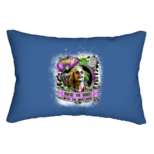 Discover Beetlejuice Lumbar Pillows - Ghost With The Most Babe