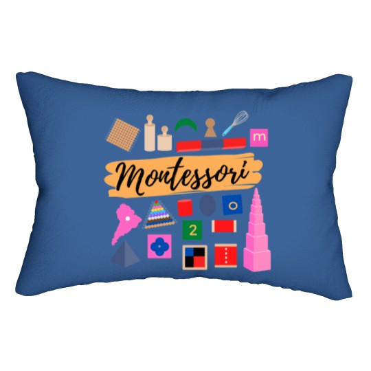 Discover Montessori Teacher Gift Lumbar Pillow