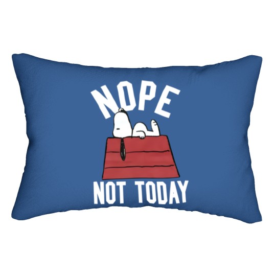 Discover Snoopy Nope Not Today Lumbar Pillows