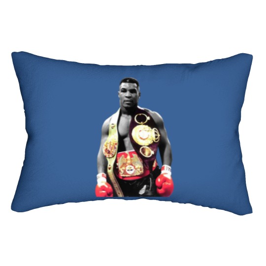 Discover Mike Tyson Boxing Men Lumbar Pillows Black Cotton Lumbar Pillows All Sizes S to 5XL