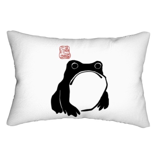 Discover Unimpressed Frog Lumbar Pillows, Grumpy Frog  Lumbar Pillows
